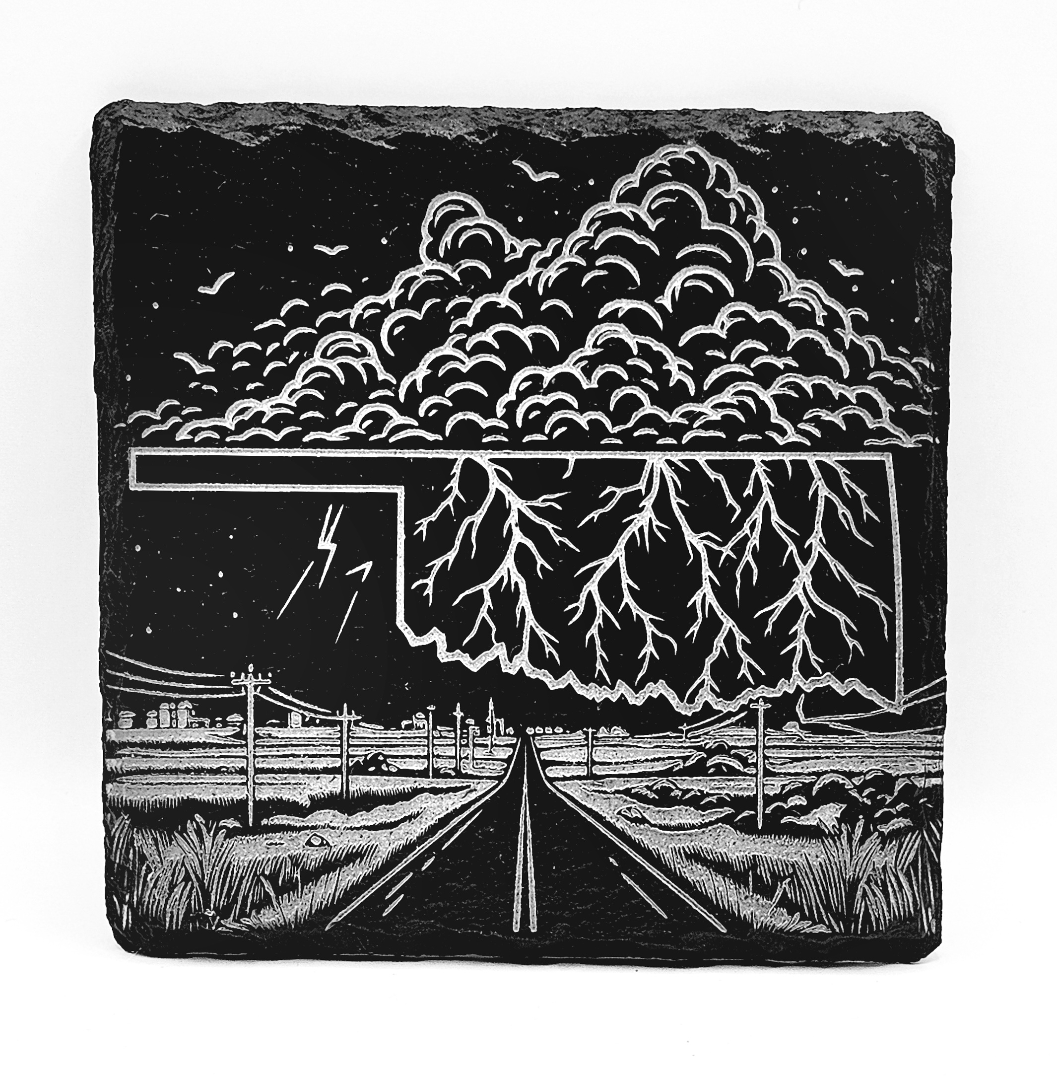 Engraved Tile - Custom ceramic engraving